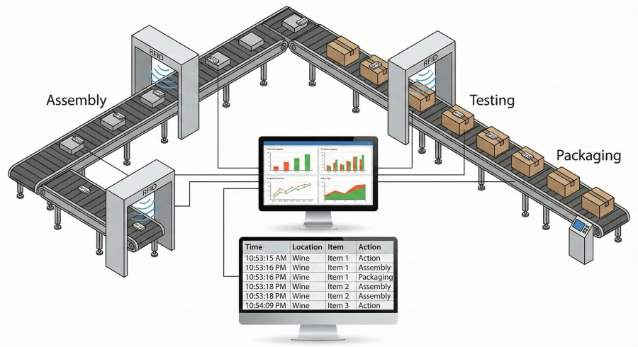 【製造現場の課題解決】金属・熱処理工程もOK!RFIDで実現する「工程管理の見える化」完全ガイド