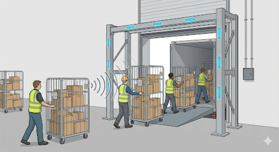 【物流資材の紛失対策】カゴ車・パレットが足りない!RFIDで実現する「循環資材」の自動管理術